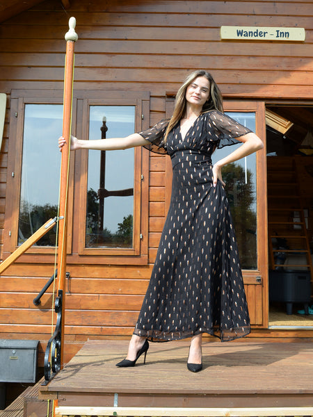Olivia Maxi Black/Gold