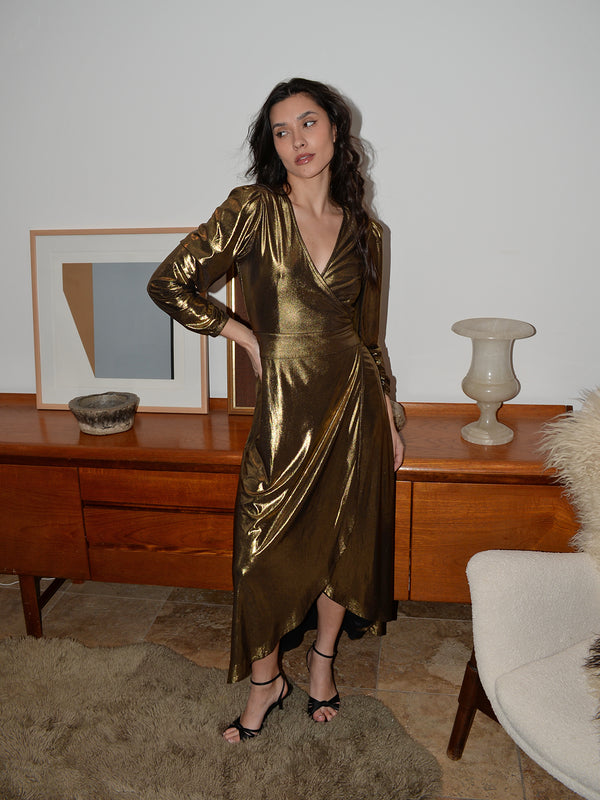 Vivian Dress Gold