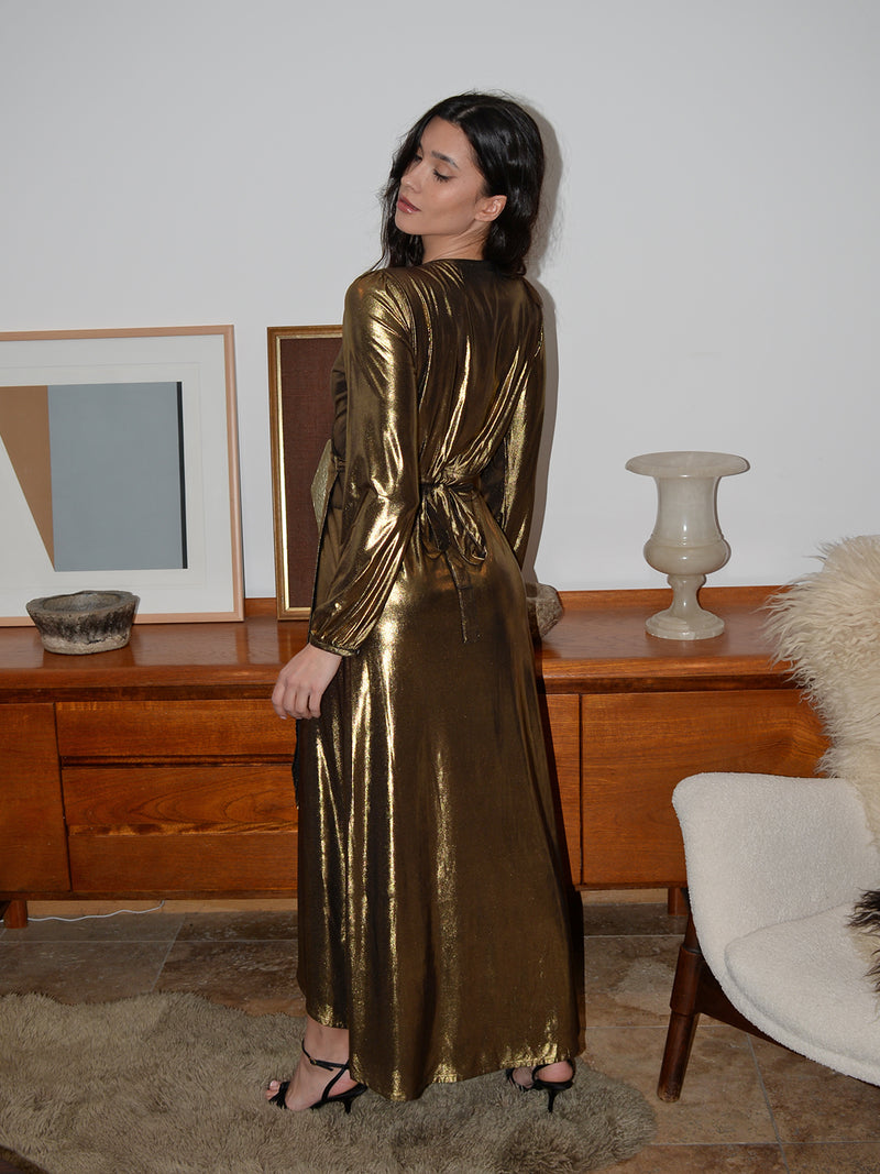 Vivian Dress Gold