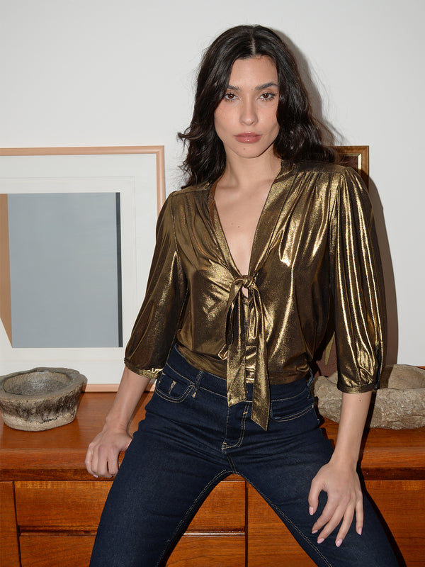 Candy Blouse Gold