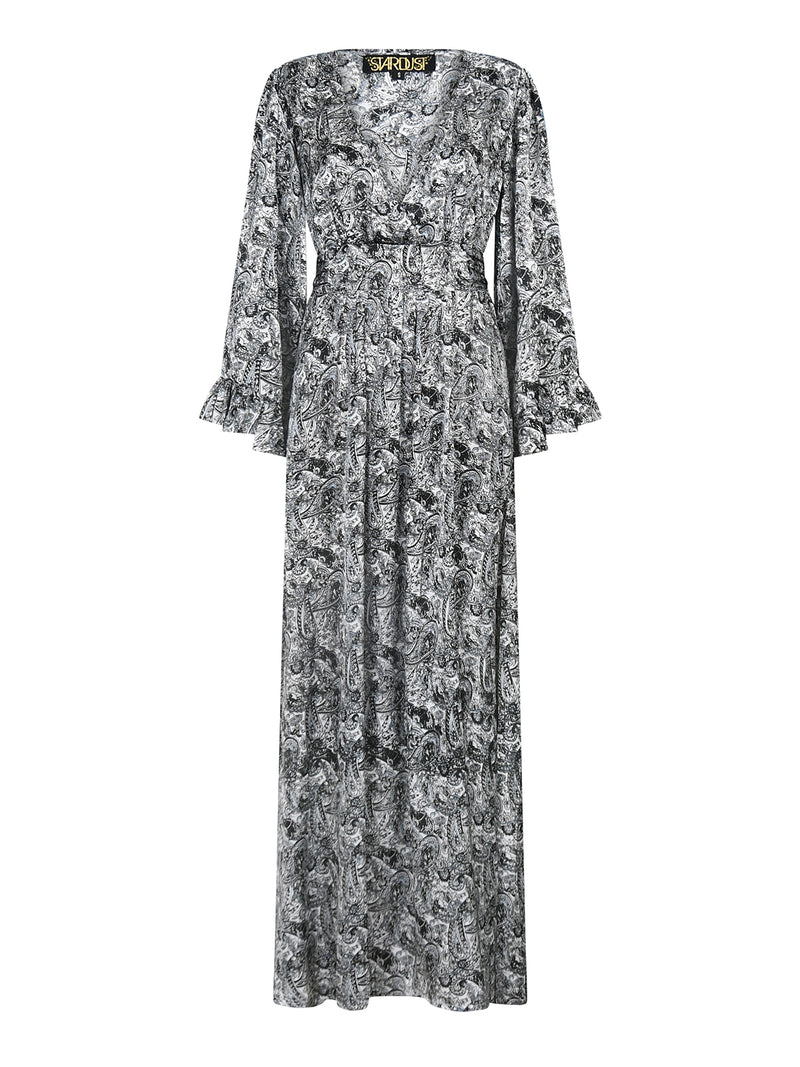Celia Maxi Dress Black Paisley | Stardust Official Celia Maxi Dress Black Paisley | Stardust Official