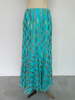 Flora Skirt Turquoise Metallic Sunset Sale