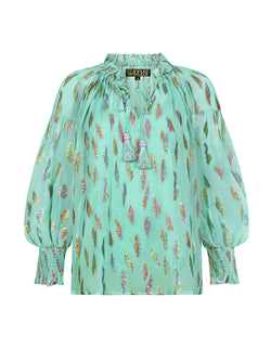 Georgia Top Jade Metallic Sunset Sale
