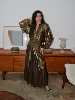 Leo Maxi Dress Gold