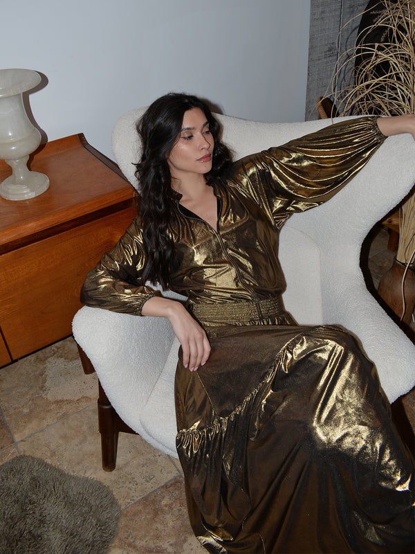 Leo Maxi Dress Gold