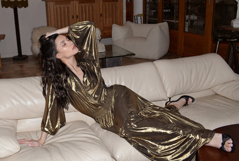 Leo Maxi Dress Gold
