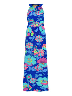 Liz Dress Electric Blue Flower Sale