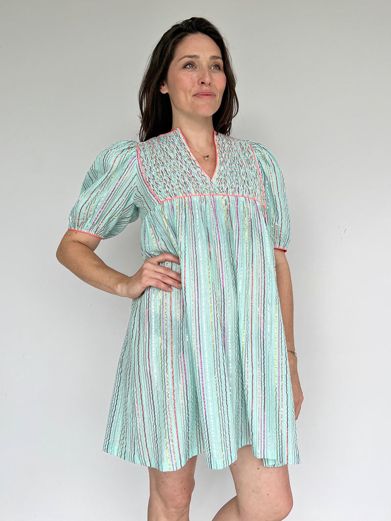 Riley Dress Candy Stripe