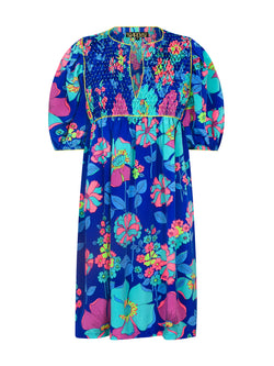 Riley Dress Electric Blue Flower