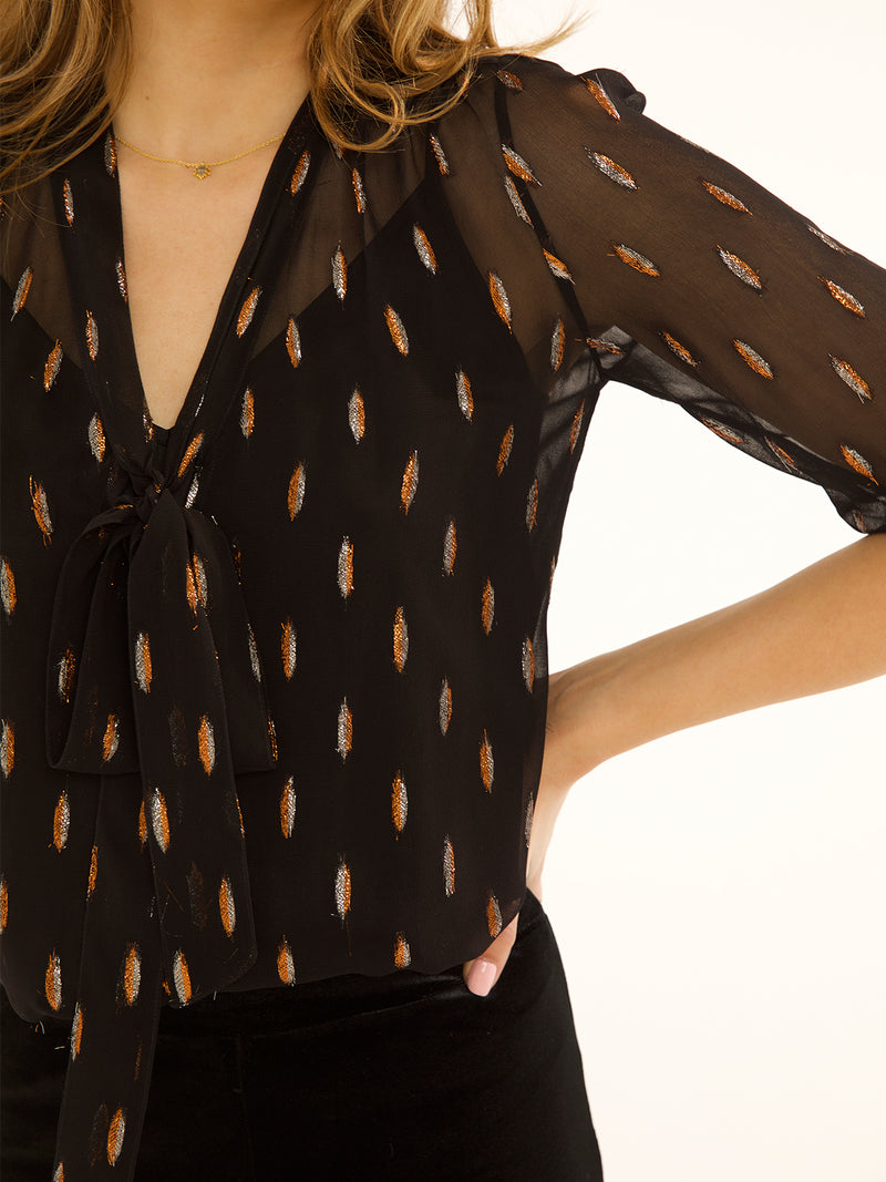 Candy Blouse Black Confetti