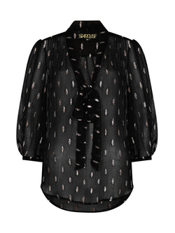 Candy Blouse Black Confetti