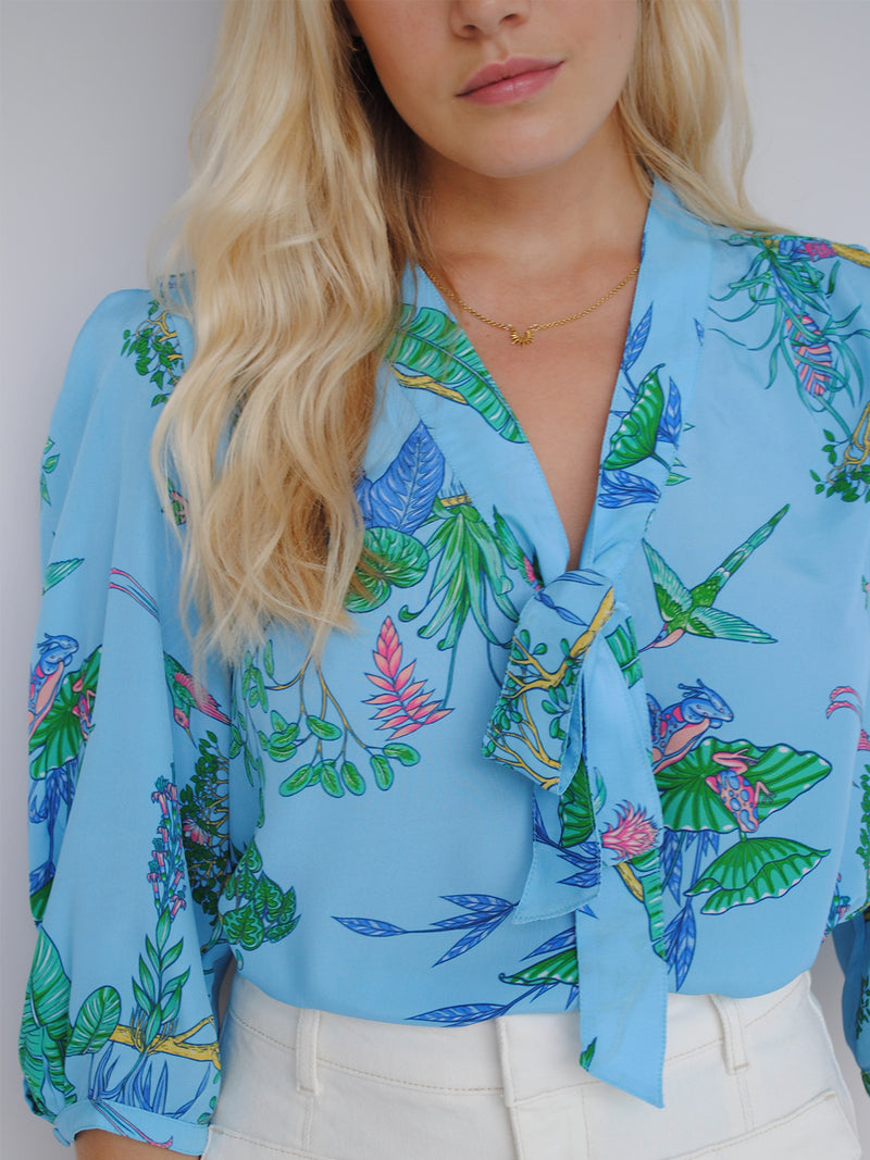 Candy Blouse Tropical Blue