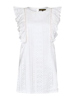 Claudia Mini Dress White Shiffle