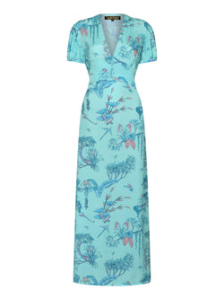 Evelyn Tea Dress Tropical Peppermint