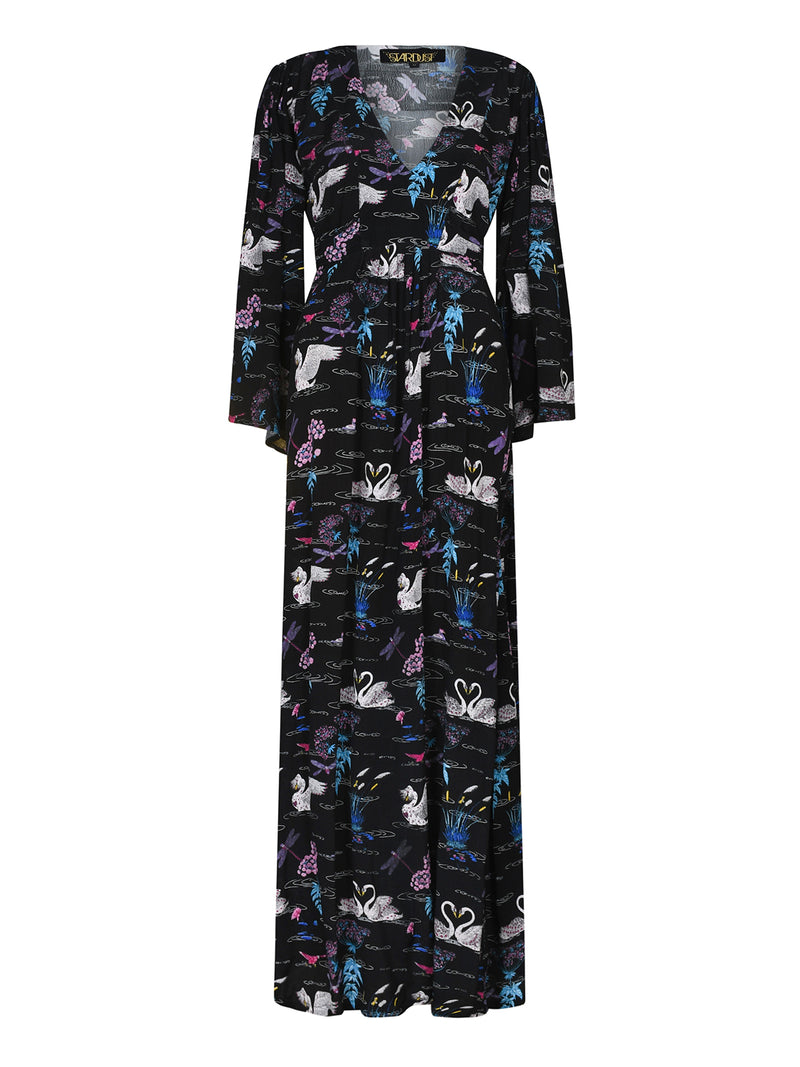 Folk Maxi Dress Swan Song