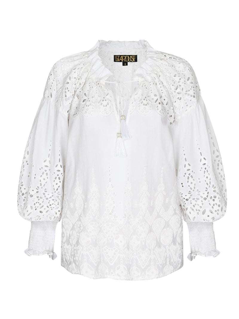 Georgia Top White Shiffle Sale