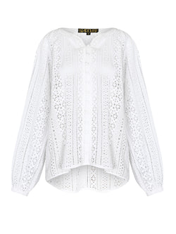 Ivy Blouse White Shiffle Sale