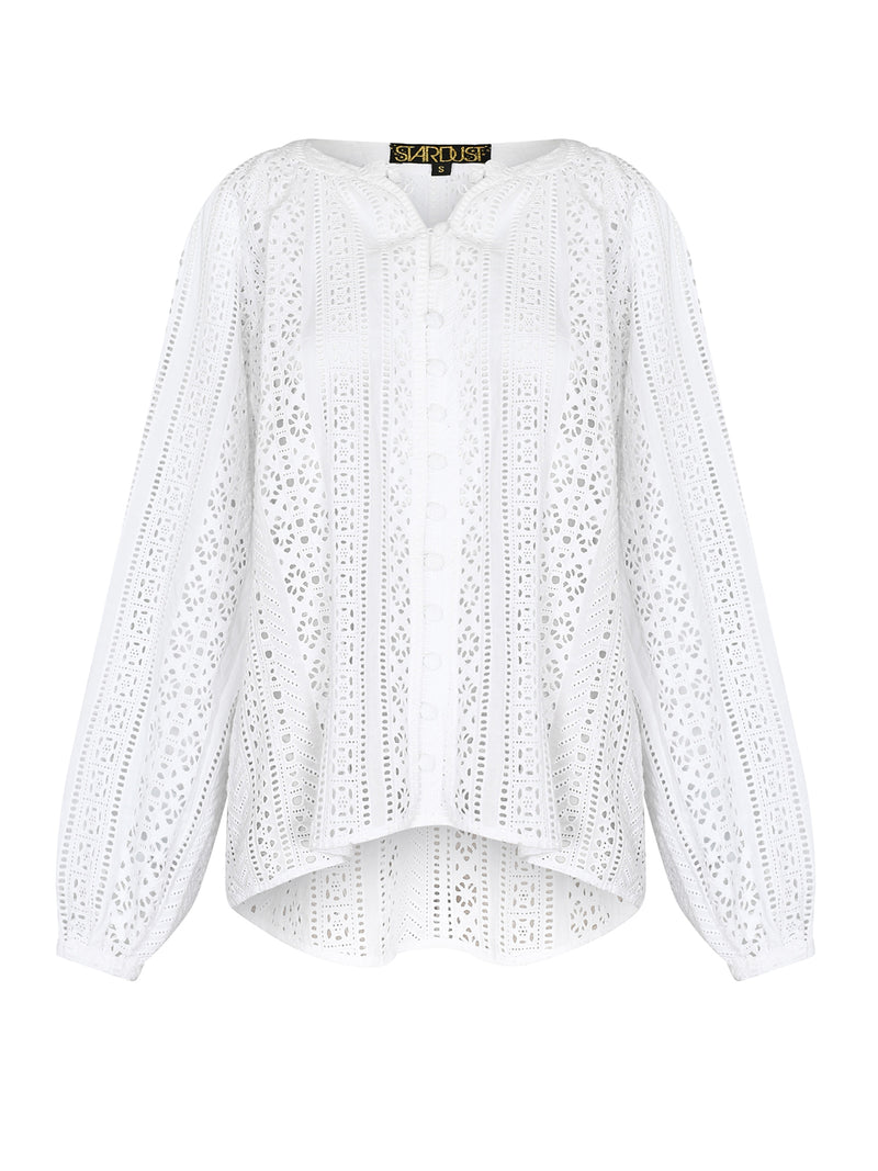 Ivy Blouse White Shiffle Sale