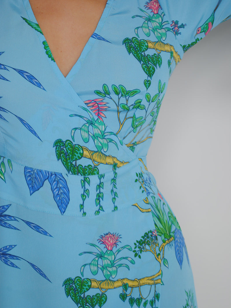 Joni Maxi Dress Tropical Blue