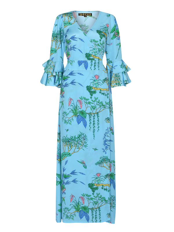 Joni Maxi Dress Tropical Blue