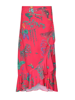 Mia Wrap Skirt Tropical Fuchsia