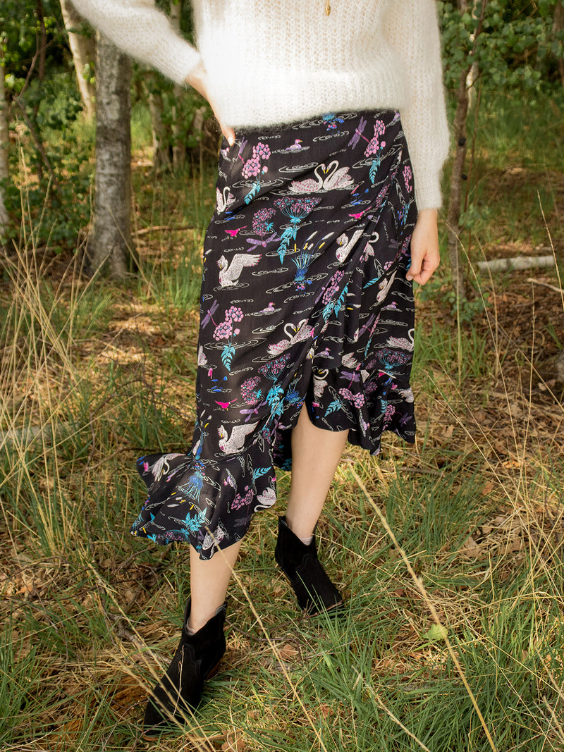 Mia Wrap Skirt Swan Song