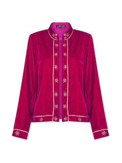 Stella Velvet Jacket Hot Pink