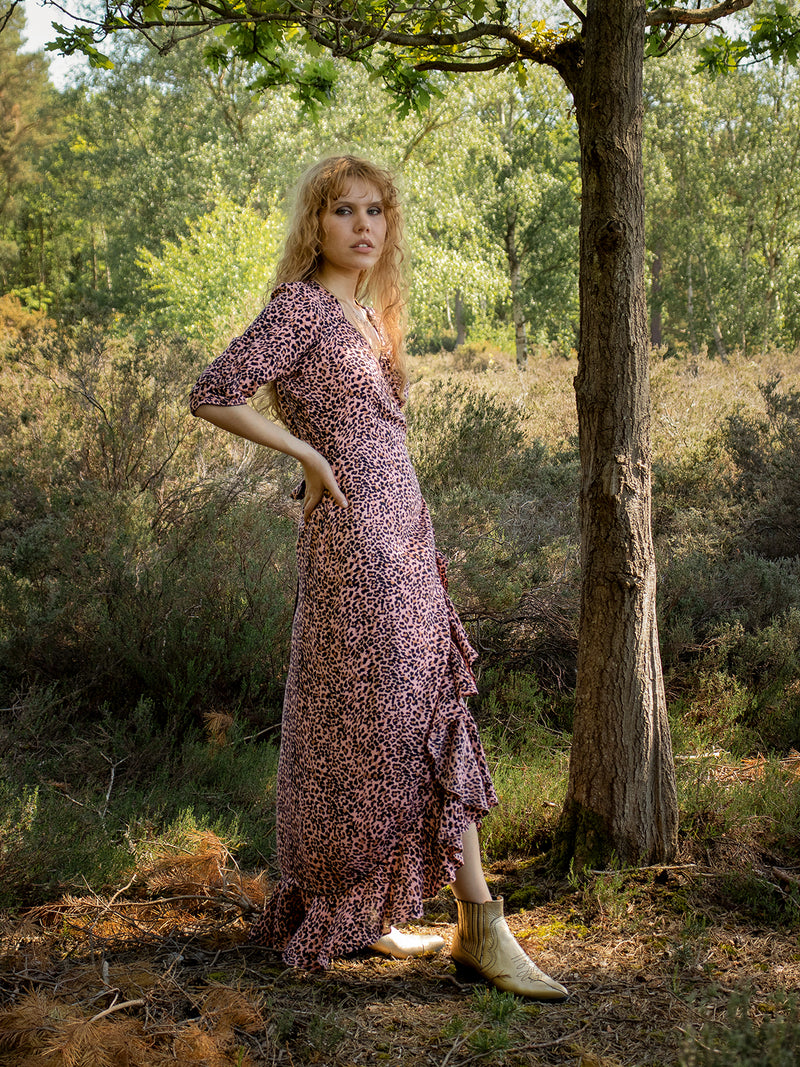 Sweetheart Flamenco Maxi Blush Leopard Sale